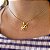 Colar Feminino Potro ao Pé Banhado a Ouro 18K - Imagem 1