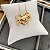 Colar Feminino Coração com Cavalo Elegante Banhado a Ouro 18K - Imagem 2
