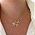 Colar Feminino Cavalo Inteiro Brilhante Banhado a Ouro 18K - Imagem 1
