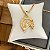 Colar Feminino Cavalo e Ferradura Rústico com Cordão Baiano Banhado a Ouro 18K - Imagem 1
