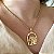 Colar Feminino Cavalo e Ferradura Country com Cordão Baiano Banhado a Ouro 18K - Imagem 1