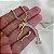 Colar Feminino Rosto de Cavalo Cravejado em Zircônias com Cordão Baiano Banhado a Ouro 18K - Imagem 1