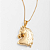 Colar Feminino Cavalo Glamouroso Banhado a Ouro 18K - Imagem 1
