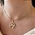 Colar Feminino Cavalo Chic com Ferradura em Ródio Branco Banhado a Ouro 18K - Imagem 1