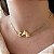 Gargantilha Feminina Mulher com Cavalo Conexão Banhada a Ouro 18K - Imagem 1