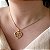 Colar Feminino Cavalo com Coração Paixão Banhado a Ouro 18K - Imagem 1