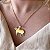 Colar Feminino Boi Chique Banhado a Ouro 18K - Imagem 1