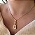 Colar Feminino Violão Country Cravejado Banhado a Ouro 18K - Imagem 1