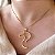Colar Feminino Cavalo Charme com Zircônias Banhado a Ouro 18K - Imagem 1