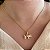 Colar Feminino Suíno Banhado a Ouro 18K - Imagem 1