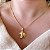 Colar Feminino Boi Banhado a Ouro 18K - Imagem 1