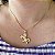 Colar Feminino Cavalo Charmoso com Zircônias Banhado a Ouro 18K - Imagem 1