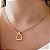Colar Feminino Estribo Equestre Banhado a Ouro 18K - Imagem 1