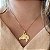 Colar Feminino Cavalo Rosto Nobre Banhado a Ouro 18K - Imagem 1