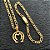 Conjunto Masculino Mangalarga Marchador com Cordão 3x1 Banhado a Ouro 18K - Imagem 1