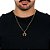 Colar Masculino Mangalarga Marchador com Cordão 3x1 Banhado a Ouro 18K - Imagem 2