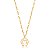 Colar Masculino Mangalarga Marchador com Cordão 3x1 Banhado a Ouro 18K - Imagem 1