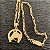 Conjunto Masculino Cavalo na Ferradura Equestre com Cordão Cartier Banhado a Ouro 18K - Imagem 1