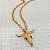 Colar Masculino Touro com Cordão Cartier Banhado a Ouro 18K - Imagem 1