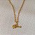 Colar Masculino Violão e Chapéu com Cordão Cartier Banhado a Ouro 18K - Imagem 1
