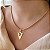Colar Feminino Veterinária com Cordão Baiano Banhado a Ouro 18K - Imagem 1