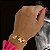 Pulseira Feminina Cavalo e Coração Cravejado com Zircônia Banhada a Ouro 18K - Imagem 1