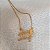 Colar Personalizado Ana Luiza com Cavalo Banhado a Ouro 18k - Imagem 1