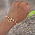 Pulseira Feminina Agronomia com Pérolas Banhada a Ouro 18k - Imagem 1