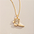 Colar Feminino Bota Cravejada Banhado a Ouro 18K - Imagem 1