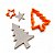 CARIMBO MARCADOR - KIT ARVORE DE NATAL COM ESTRELA - Imagem 1