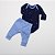 Conjunto Body Prematuro Azul Marinho Estrelas - Imagem 1