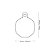 MEDALHA DE IDENTIFICAÇÃO BASIC CIRCULO GRANDE - Imagem 3