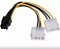 Cabo Adaptador Conversor 2x Molex P/ 6 Pinos Vga Pci-e - Imagem 1