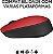 Mouse sem fio Logitech M170 - Vermelho - Imagem 2