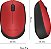 Mouse sem fio Logitech M170 - Vermelho - Imagem 3