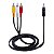 Cabo de Audio P3 x 3 RCA ou P2 X 2 RCA - Imagem 1