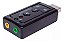 Placa de Som Externa USB - 7.1 Virtual - Imagem 1