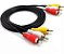 Cabo de Audio e Video 3 RCA x 3 RCA 1,5m - Imagem 1