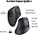Mouse sem fio Bluetooth Dual Vertical c/ Bateria MU008 Ugreen - Imagem 4