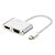Cabo Conversor Mini Display Port - HDMI e VGA Femea - Imagem 1