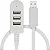 Hub USB 2.0 3 portas c/ cabo 1,2 Metros - Imagem 1
