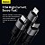 Cabo USB 3 em 1 (Lightning USB-C Micro USB) Baseus 1.2m - Imagem 3