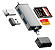 Leitor de Cartão de Memoria USB 3.0 OTG 7 em 1 - 2x USB USB-C Micro USB - Imagem 1