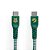 Cabo USB-C / USB-C Iwill Strong 1.2M Verde Sonserina Harry Potter - Imagem 1