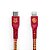 Cabo Apple Iwill Strong Lightning to USB-C MFI 1.2m Vermelho Grifinoria Harry Potter - Imagem 1