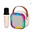 Caixa de som Bluetooth Karaokê Portátil RGB USB cartão de memória Rosa B-MS103 B-MAX - Imagem 1