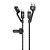 Cabo USB / USB-C USB-C / USB-C Micro USB Gorila 4 em 1 Defender 1,5m - Imagem 2