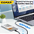 Cabo USB 3 em 1 (Lightning USB-C Micro USB) Essager 60w 1.2m - Imagem 3