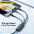 Cabo USB 3 em 1 (Lightning USB-C Micro USB) Essager 60w 1.2m - Imagem 2