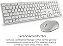 kit teclado + mouse sem fio Dell Pro KM5221W Branco 4000dpi - Imagem 2